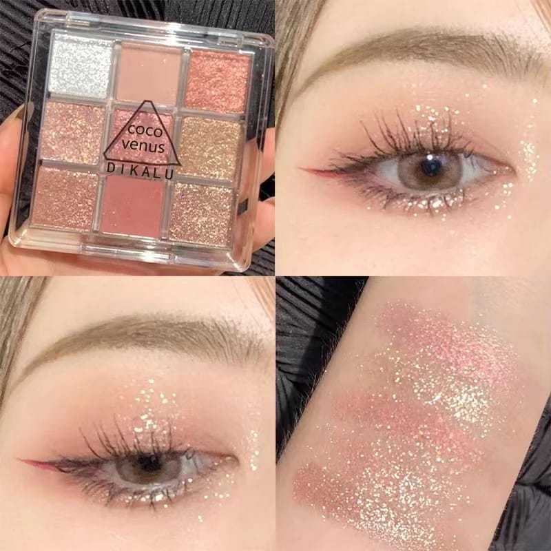 Paleta Sombra Perolada 9 cores- Dikalu