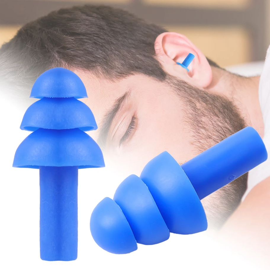 Fone Tampão Protetor de Ouvido Redutor De Ruído Impermeável Silicone ...