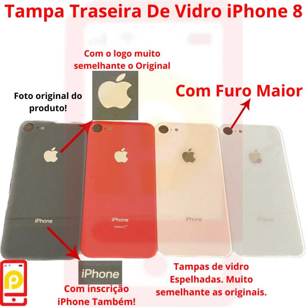 Tampa Traseira de Vidro iPhone 8/ iPhone 8G