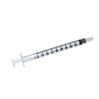Seringas de 1ml 100UI Sem Agulha Luer Slip (Liso) - Kit com 10 / 20 / 50 / 100 Unidades