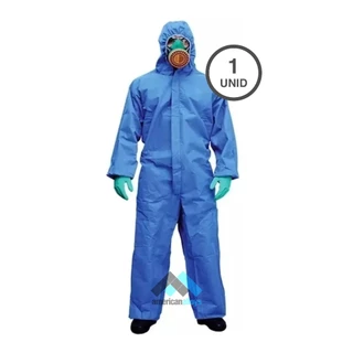 Macacão De Segurança Para Pintura Pintor Azul - Reforçado