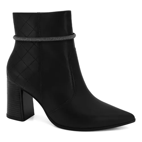 Bota Cano Curto Couro Strass Ramarim Ref 24-68102 Shopee Brasil