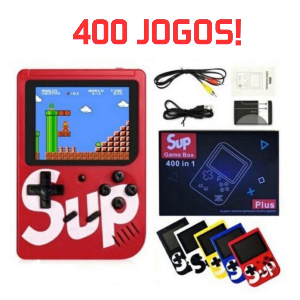Mini Vídeo Portátil 400 Game Jogos Sup Retrô Clássicos ,Para crianças lcd colorido