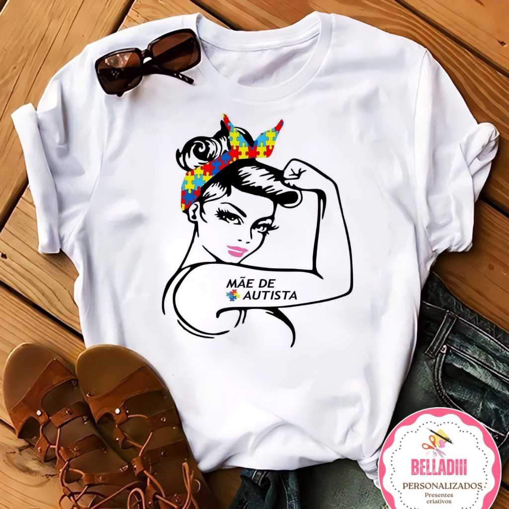Camiseta Feminina Personalizada Baby Look Estampa DIVERSAS