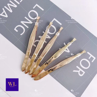 Kit 3 Pinça Sobrancelha Aço Inoxidável Cor Dourado - Entrega Pronto - WL em Oferta na Shopee