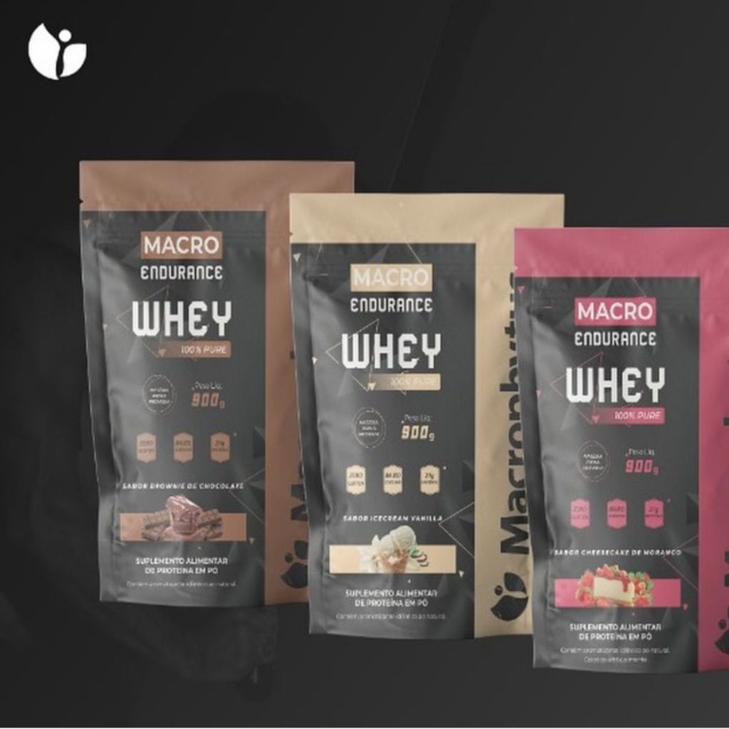 Whey Protein 100% Pure 900g Sabor Brownie De Chocolate - Macrophytus