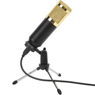 Suporte Tripé Móvel Para Microfone XLR Condensador De Mesa