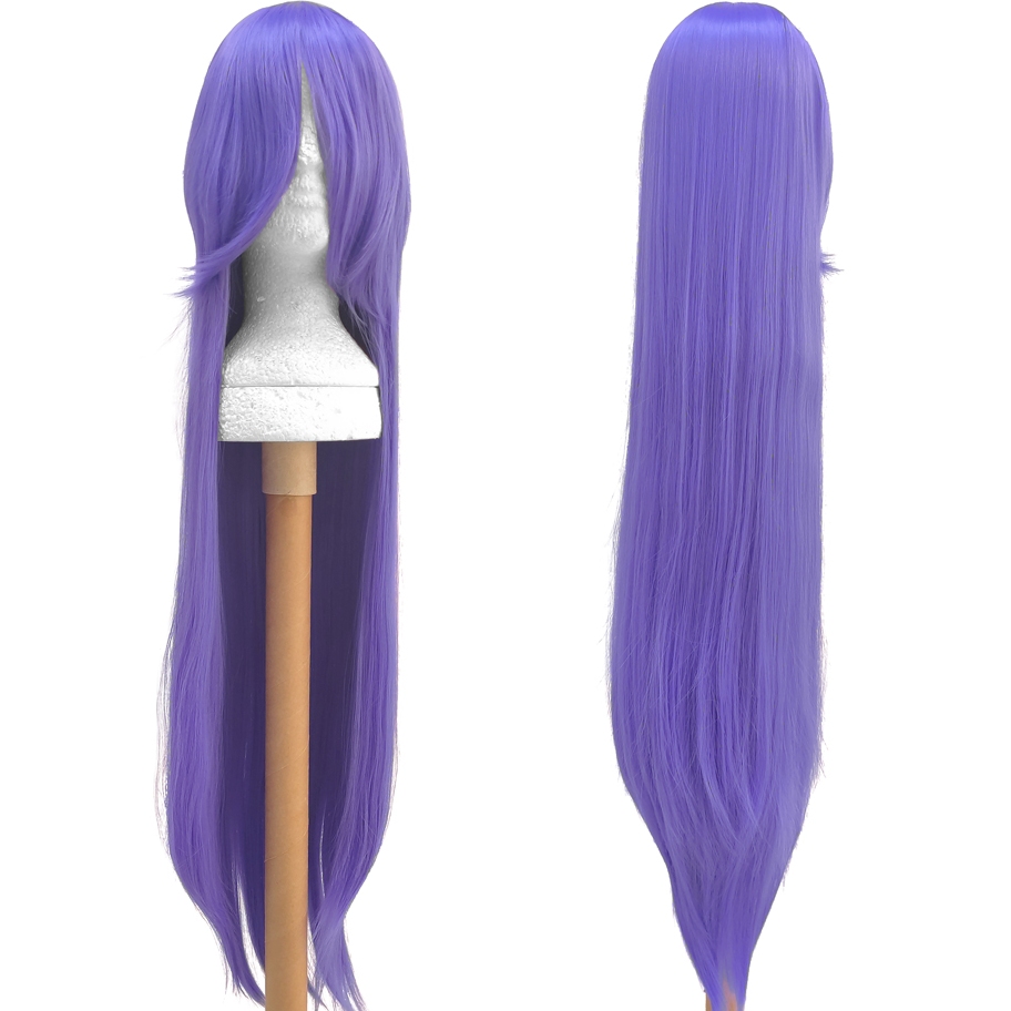 Peruca Roxa Lavanda Lisa Longa 100CM Cosplay Wig