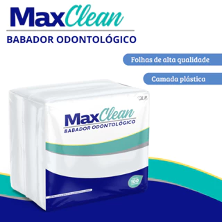 Babador Odontológico Descartável MaxClean – Impermeável com 100 Unidades em Oferta na Shopee
