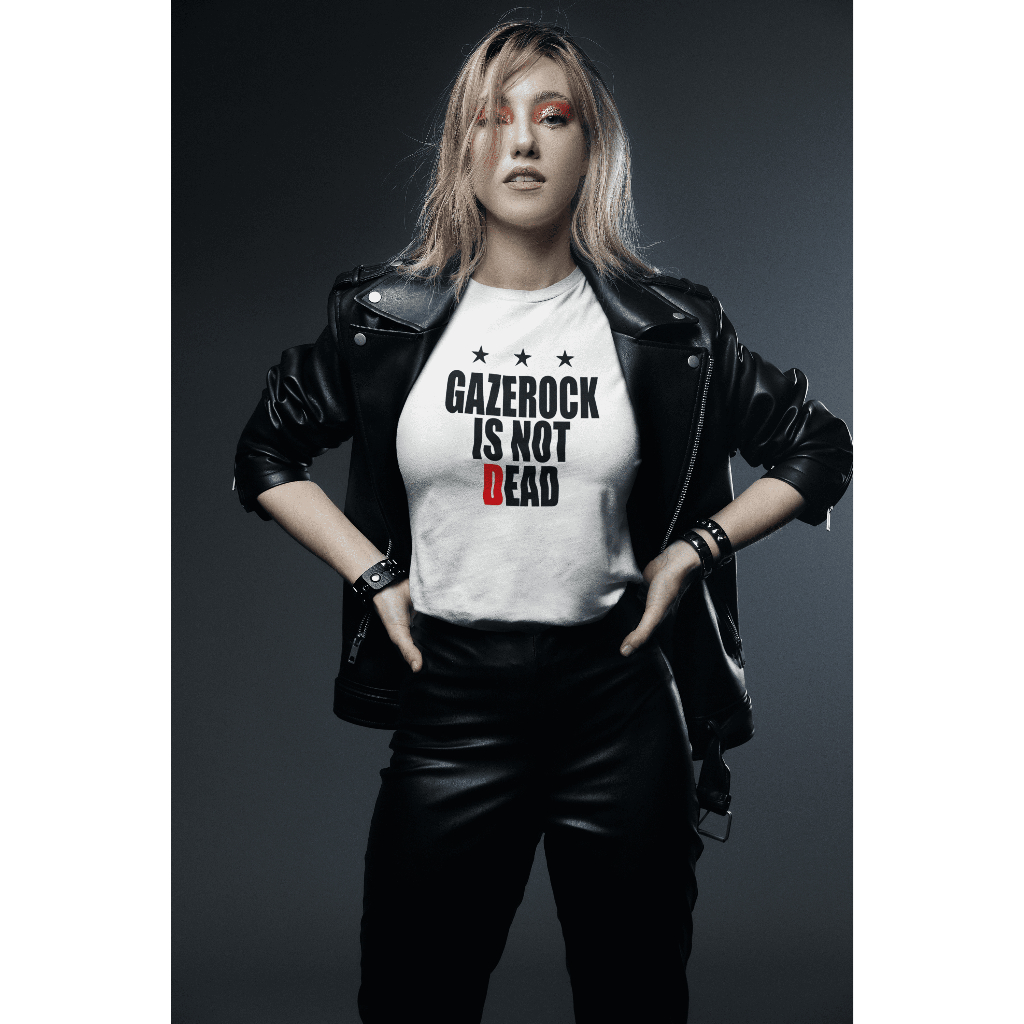 Camiseta Gazerock is not Dead - Branca - 100% algodão