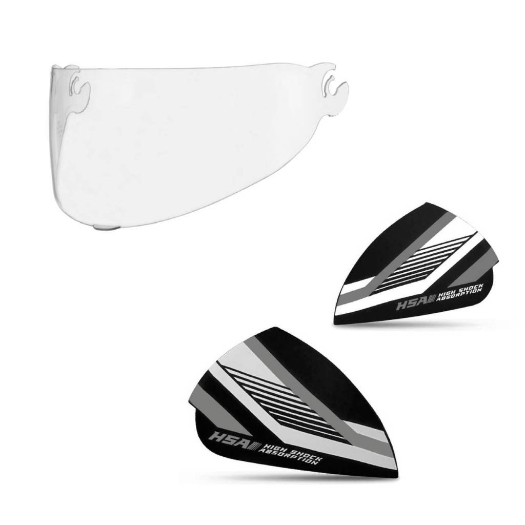 Kit Reparo Par de Orelhas Capacete Pro Tork Attack evo Brilhante ...