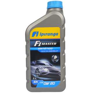 Oleo Lubrificante Motor Ipiranga F1 Master 100% Sintético 0w20 Api Sn 1l