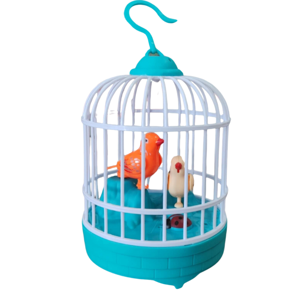 Gaiola De Brinquedo Mini Passarinho Musical Som Passarinho | Shopee Brasil
