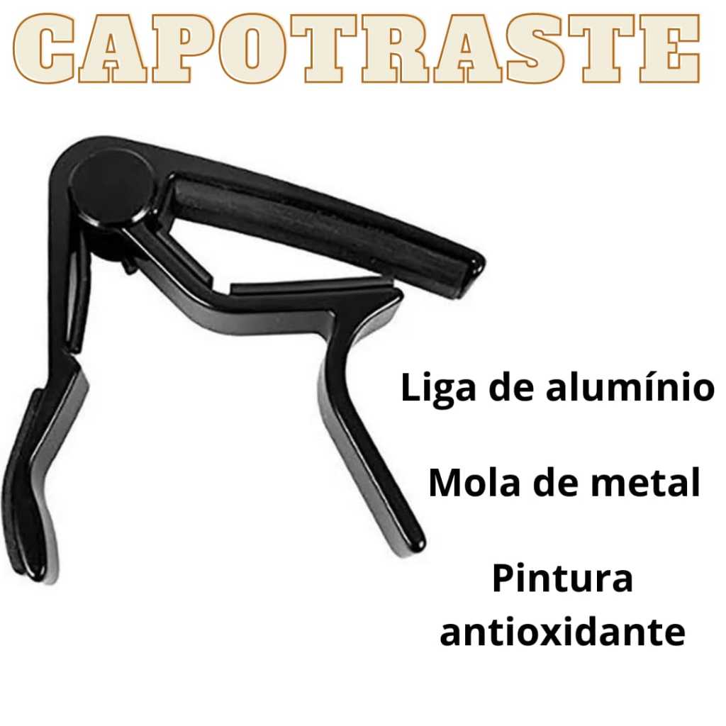 Capotraste braçadeira capo para violão aço guitarra violão | Shopee Brasil