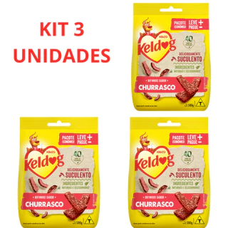Bifinho Keldog Sabor Churrasco 500gr 3 unidades