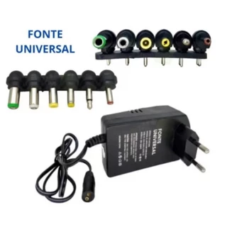 Fonte De Alimentaçao Universal 3/4.5/6/7.5/9/12v c/7pinos 3A 30W