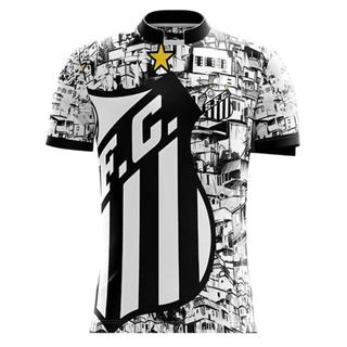 Camisa De Time Santos Unissex Peixe Personalizada De Torcida