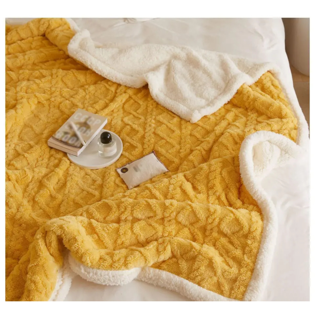 Cobertor Manta Com Sherpa Dupla Face Luxuoso 2,20x1,90 Promocao