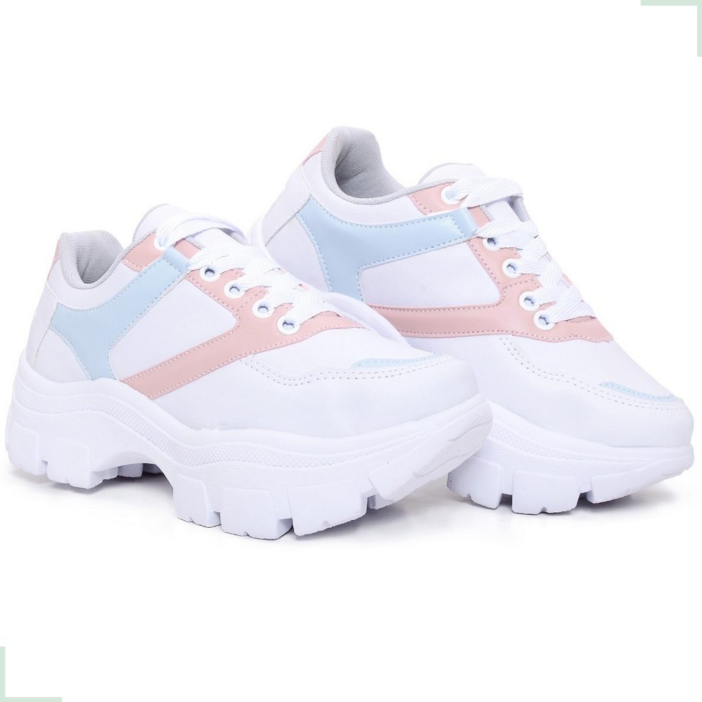 Tenis Feminino Chunky Sola Alto Lindo Estilo Blogueira Sneaker | Shopee ...