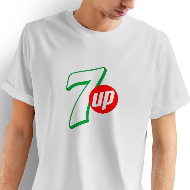 Camiseta 7 UP 007 Logo atemporal soda refrescante 100% Algodão | Shopee ...