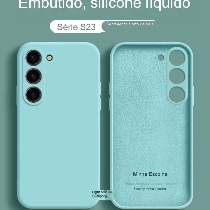 Case Capa Capinha Samsung SiliconeS23 S23FE S23ULSilicone Aveludada Protetora