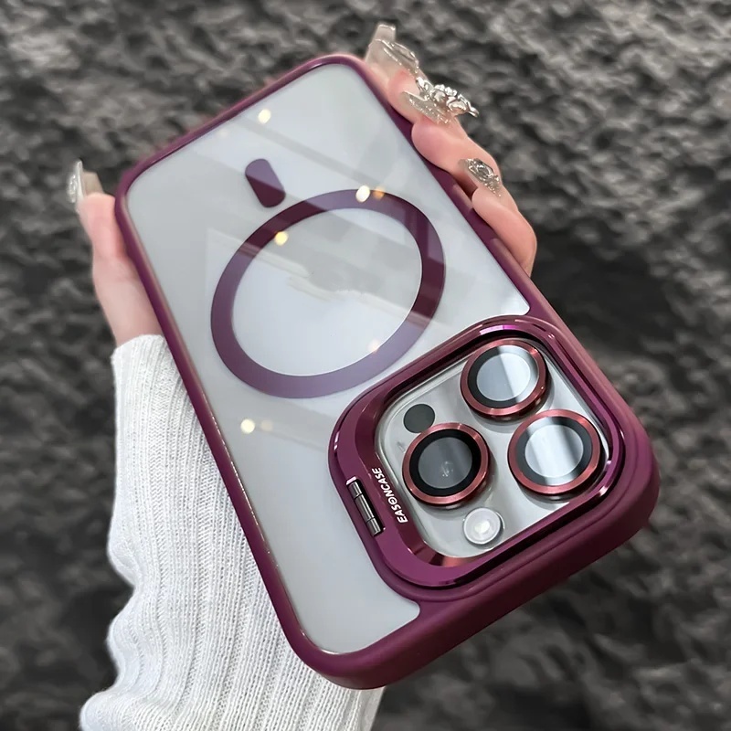 Capa Magnética Do Celular Para iPhone 15 14 13 12 11 16 Pro Max Capa Macia Com Proteção De Camera Lente
