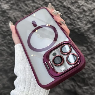 Capa Magnética Do Celular Para iPhone 15 14 13 12 11 16 Pro Max Capa Macia Com Proteção De Camera Lente