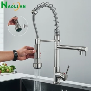 Torneira Cozinha Gourmet Monocomando Com Spray Extensor Torneira Cozinha Luxo Água Quente E Fria