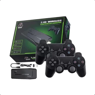 Video Game Stick 4K 64Gb 10Mil Jogos Retro 2 Controles Sem Fio