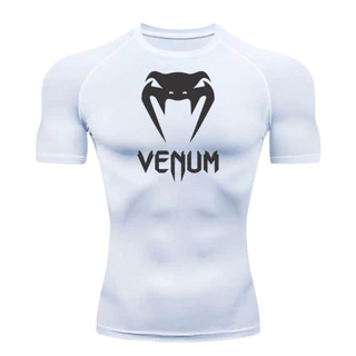 Camisa Camiseta Compressão MANGA CURTA VENUM Treino Academia Corrida Secagem Rápida UV50