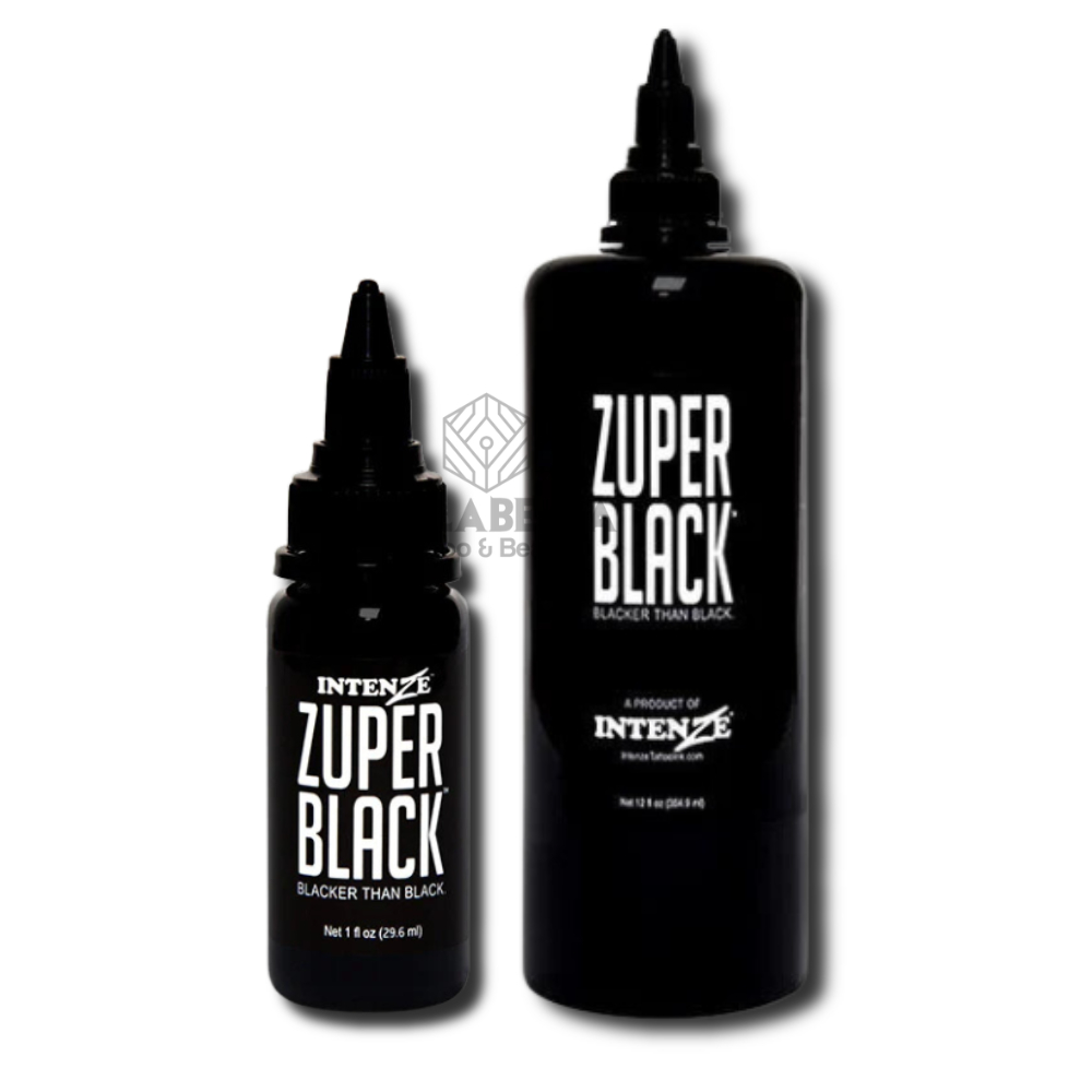 Tinta Original Zuper Black Intenze 30ml Tatttoo Tatuagem Super Preto