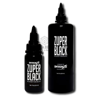 Tinta Original Zuper Black Intenze 30ml Tatttoo Tatuagem Super Preto