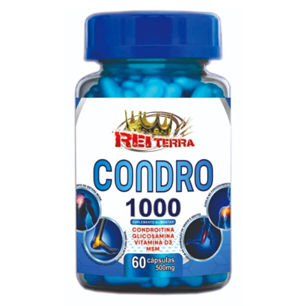 Condro 1000 120 Cáps 500mg - Rei Terra | Shopee Brasil