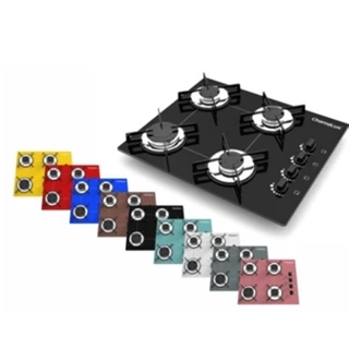 Fogão Cooktop Chamalux 4 Bocas Ultra Chama Automático Girou Acendeu 044