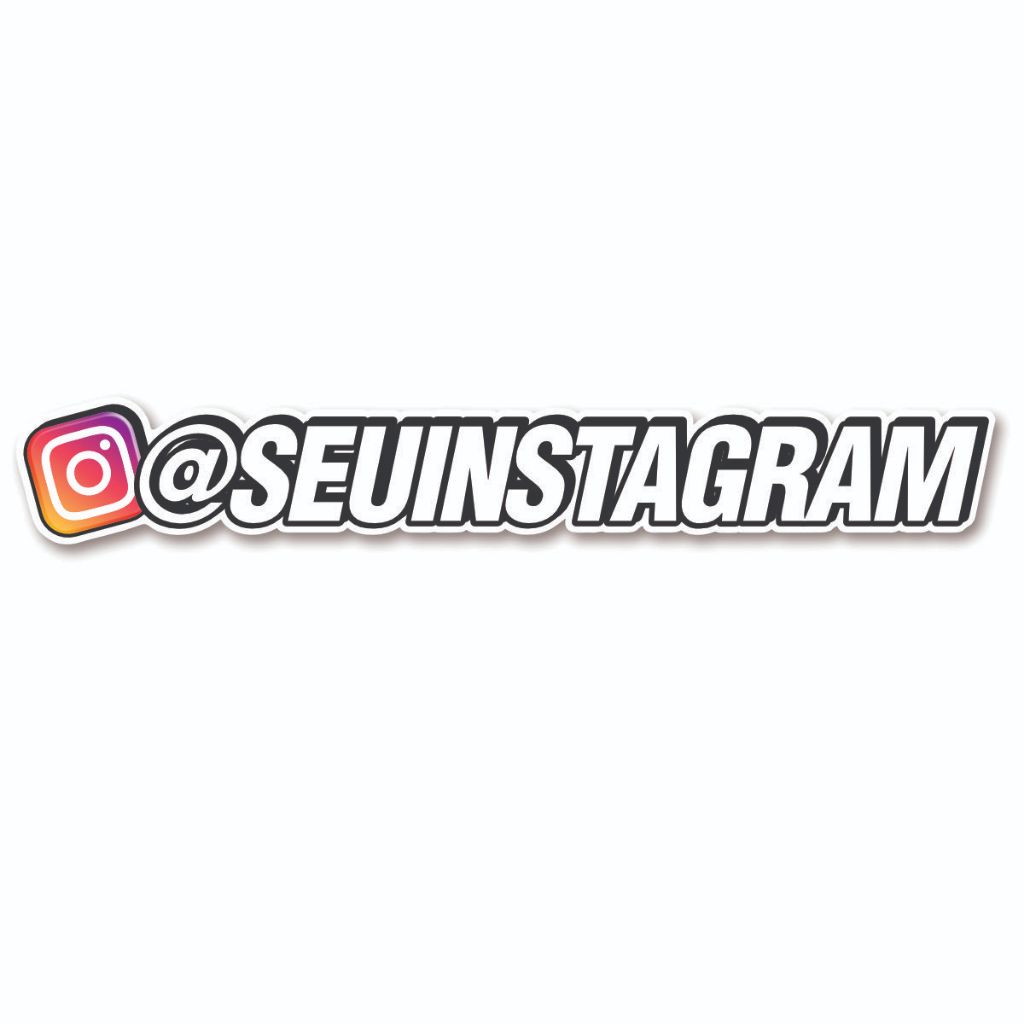 Adesivo personalizado com seu @ Instagram | Shopee Brasil