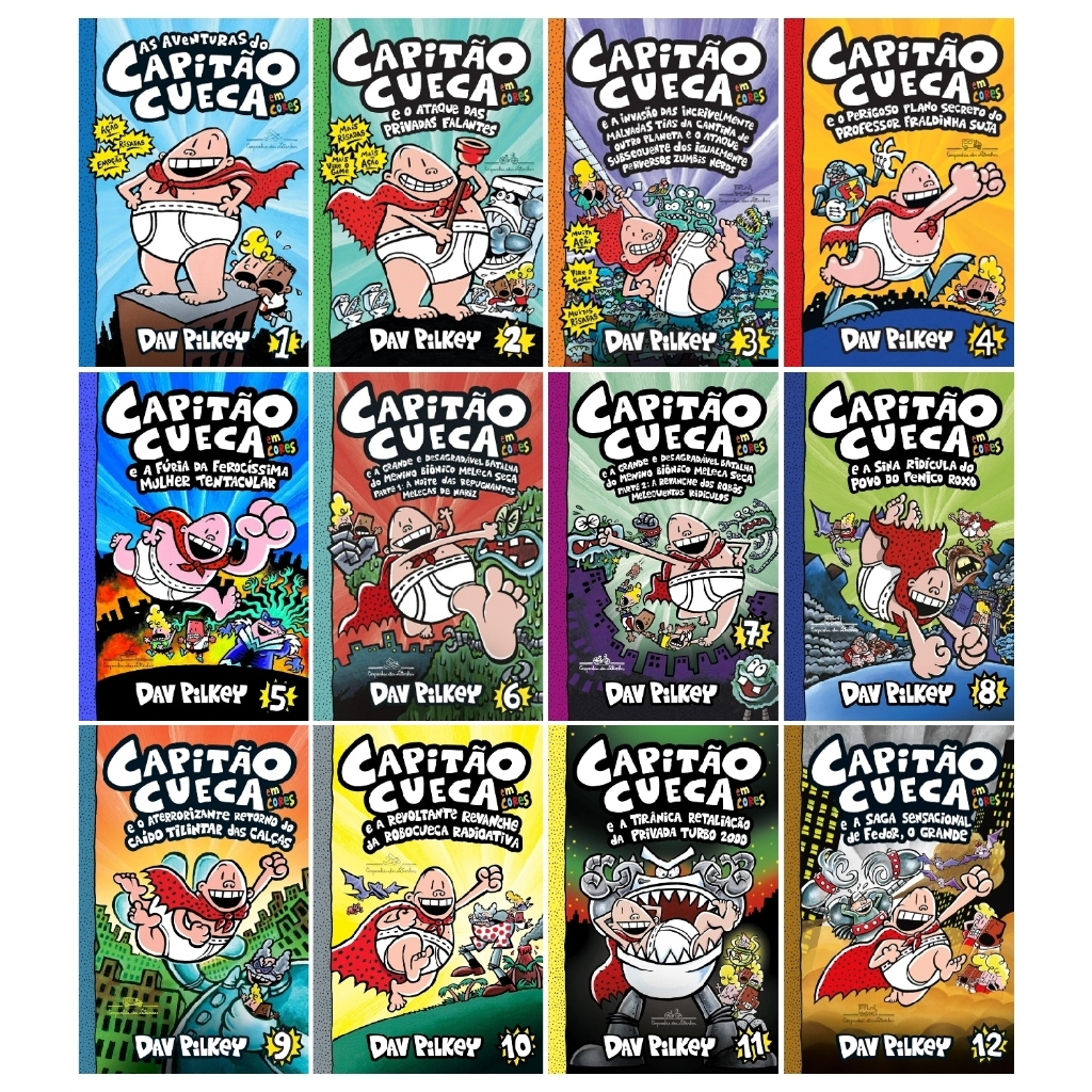 Coleção Capitão Cueca | Dav Pilkey | Vários Livros(1 ao 8