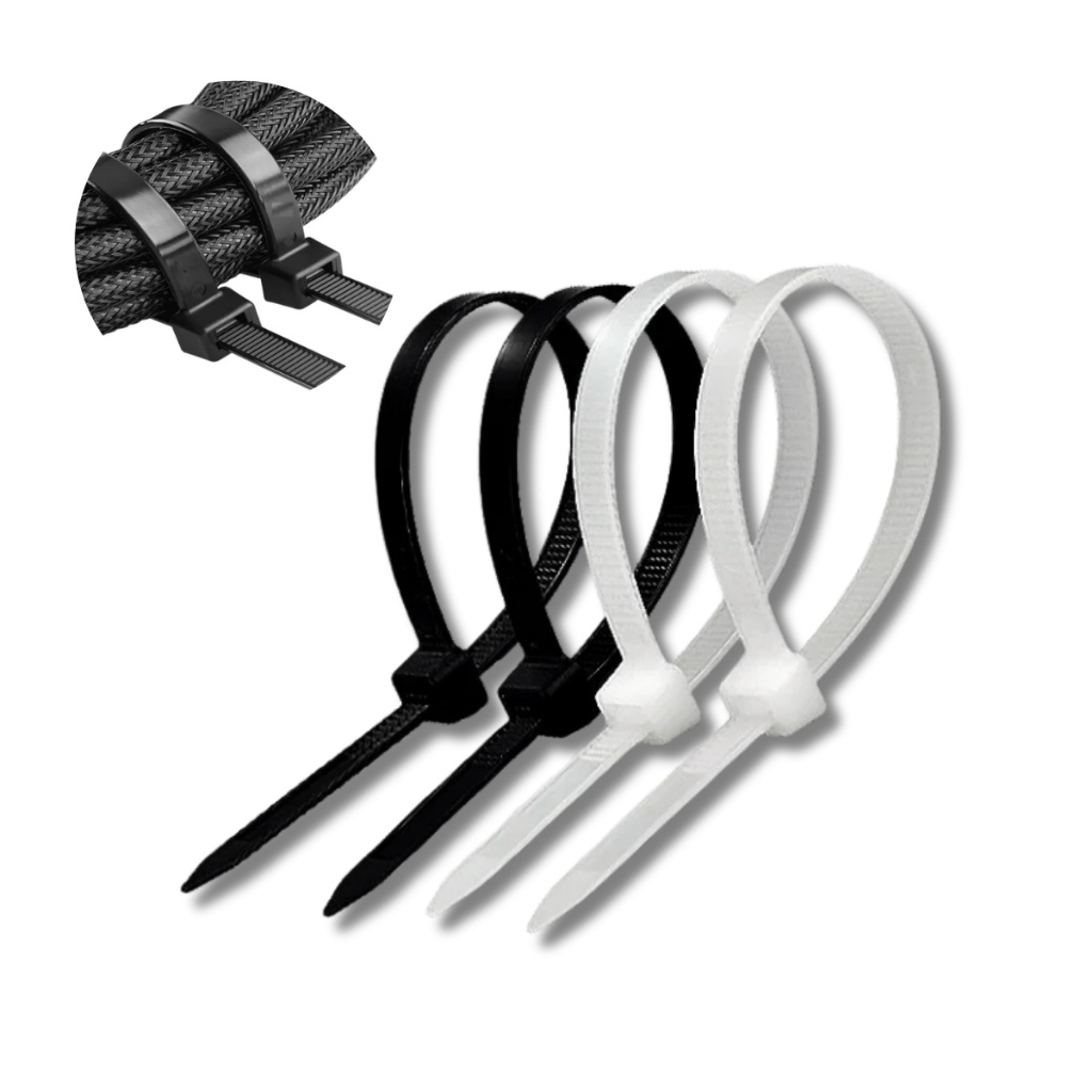 Abraçadeiras de Nylon Enforca Gato Preto e Branco - 4,8x250