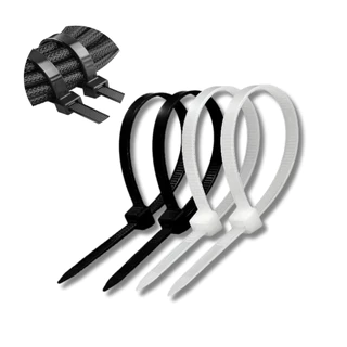 Abraçadeiras de Nylon Enforca Gato Preto e Branco - 4,8x250