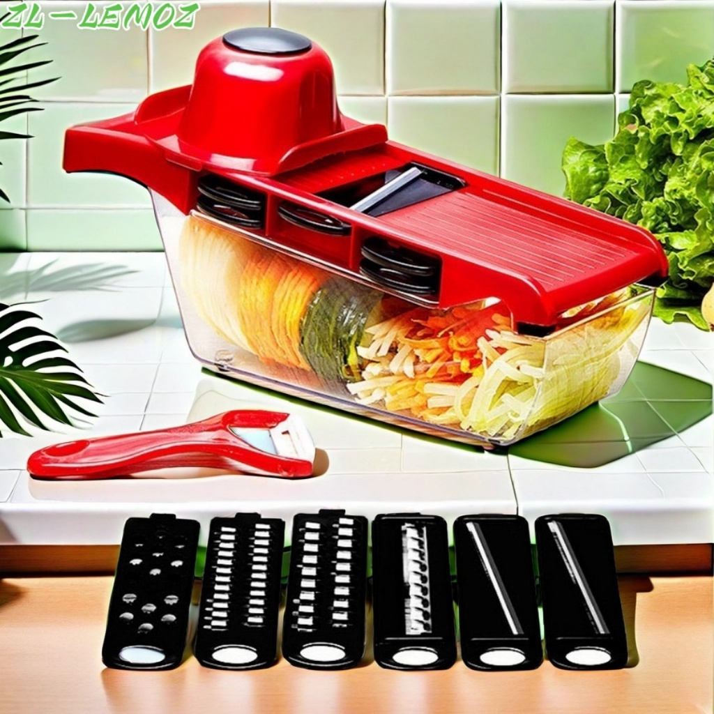 Mandoline Profissional Cozinha Slicer Aço Inox 10 em 1 Fatiador Cortador Ralador De Legumes Verduras Frutas Alimentos