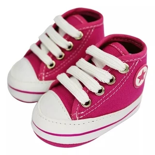 Sapatinho De Bebê Tênis Infantil Baby Confort Rosa Choque