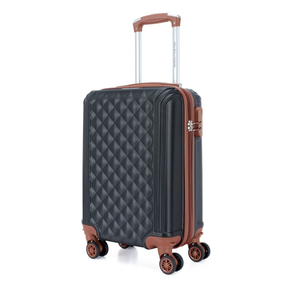 Mala de Bordo 8 kg Viagem Espaçosa Rodinhas 360° Casual PP Cadeado