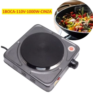 Fogareiro Fogão Elétrico Automático De 1000 Watts Com 5 Níveis De Temperatura 110V E 220V Cooktop Qualquer Panela Multiuso em Oferta na Shopee