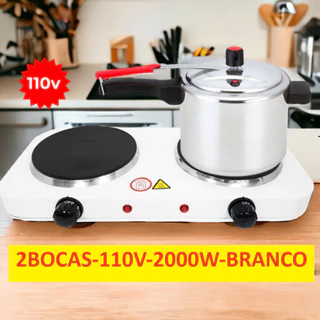 Fogareiro Fogão Elétrico Automático 2 Bocas  220V 110V 1000W 2000W  e 1 Boca Portátil em Oferta na Shopee