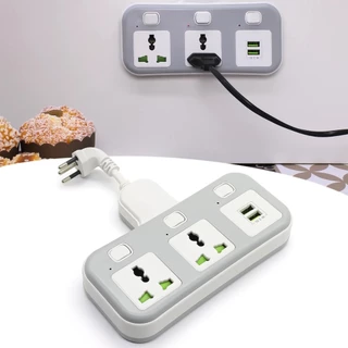 Filtro de Linha Clamper Extensão 2 Tomada Com 2 USB Bivolt