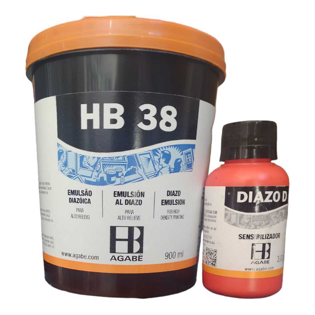 EMULSAO DE ALTO RELEVO AGABE 900ML C/DIAZO 3.0g | Shopee Brasil