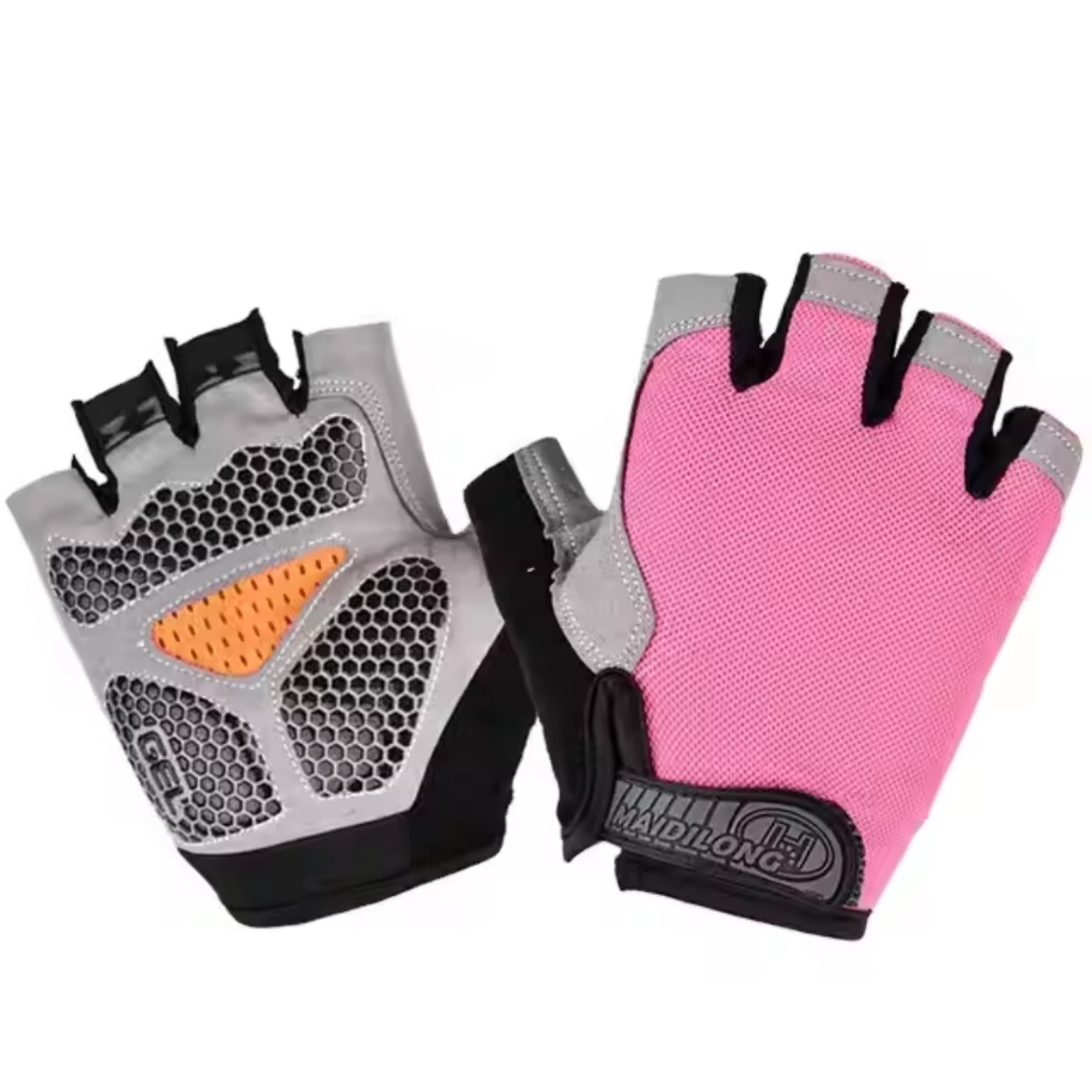 luva rosa para crossfit gel luva de academia feminina treino musculação ...