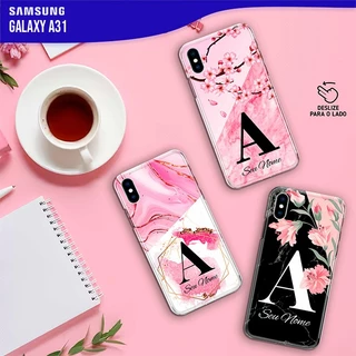 Capa Capinha - Samsung Galaxy A31 - Letra Inicial Personalizada com nome