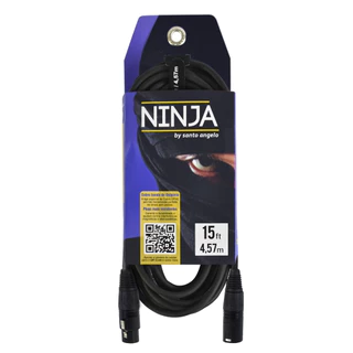 Cabo Santo Angelo Ninja Lw 4,57m Balanceado Microfone Violão