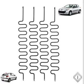 Kit 4 Molas Assento Banco Dianteiro Peugeot 206 207