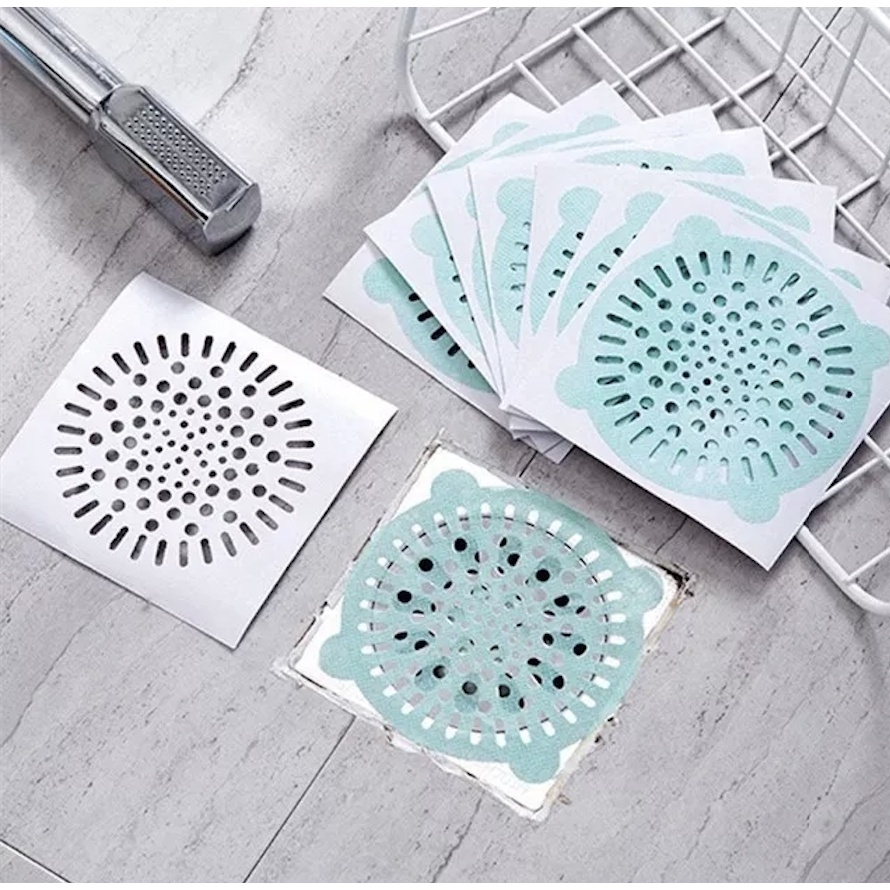 36 Adesivos Coletores de Sujeira para Ralo Descartável Filtro Cabelos Cozinha Banheiro Anti Entupimento TNT